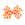 Medium Harvest White Pumpkin Print Grosgrain Hair Bow	