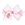 Medium Grosgrain Hair Bow with Moonstitch Edge and Pink Christmas Embroidery