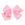 Medium Grosgrain Hair Bow with Moonstitch Edge and Pink Christmas Embroidery