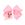 King Grosgrain Hair Bow with Moonstitch Edge and Pink Christmas Embroidery