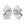 Medium Deluxe Metallic Mesh with Grosgrain Underlay Hair Bow