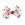 Mini Christmas Print Grosgrain Hair Bow