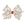 Medium Christmas Print Grosgrain Hair Bow