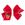 Medium Grosgrain Hair Bow with Moonstitch Edge and Christmas Embroidery