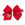 King Grosgrain Hair Bow with Moonstitch Edge and Christmas Embroidery