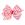 Medium Stripe Print Sequin Hair Bow