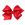 King Glitter Vinyl with Grosgrain Underlay Hair Bow