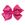 King Glitter Vinyl with Grosgrain Underlay Hair Bow