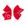 Medium Moonstitch Edge Grosgrain Hair Bow with Heart Embroidery	