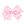 Medium Pearl Pink Gingham Bows Print Grosgrain Hair Bow