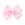 King Pearl Pink Gingham Bows Print Grosgrain Hair Bow