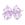 Medium Moonstitch Hair Bow in Light Orchid Bow and Flower Print