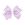 Medium Moonstitch Hair Bow in Light Orchid Gingham Print