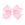 Medium Moonstitch Hair Bow in Pearl Pink Gingham Print