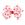 Medium Santa Print Christmas Hair Bow