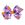 Medium Purple Halloween Print Hair Bow
