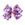 King Purple Halloween Print Hair Bow