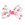 Mini Pink Christmas Lights Print Bow