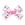 Mini Pink Nutcracker Print Bow