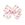 King Pink Christmas Lights Print Bow