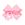 King Moonstitch Santa Embroidery Pink Hair Bow