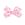 Mini Ballet Print Grosgrain Hair Bow
