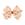 Medium Burnt Orange Paisley Print Hair Bow