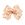 King Burnt Orange Paisley Print Hair Bow