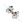Mini Signature Collegiate Logo Print Grosgrain Hair Bow on Elastic Baby Band