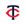 Medium Minnesota Twins Two-Tone Embroidered Hair Bow