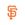 Medium San Francisco Giants Two-Tone Embroidered Cheer Bow