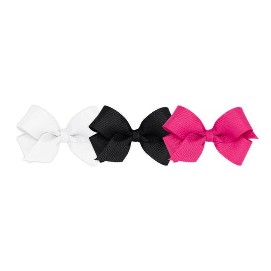 BUY MORE AND SAVE! 3 Mini Classic Grosgrain Girls Hair Bows - ASSORTED