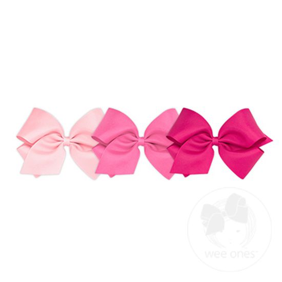 BUY MORE AND SAVE! 3 King Classic Grosgrain Girls Hair BowS - ASSORTED