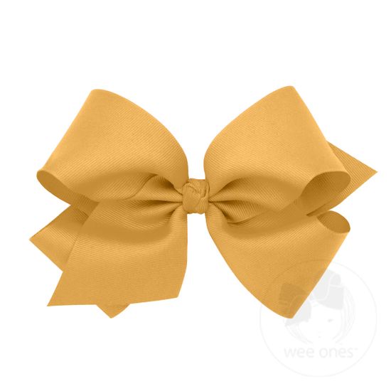 King Classic Grosgrain Hair Bow (Knot Wrap) - OLD GOLD
