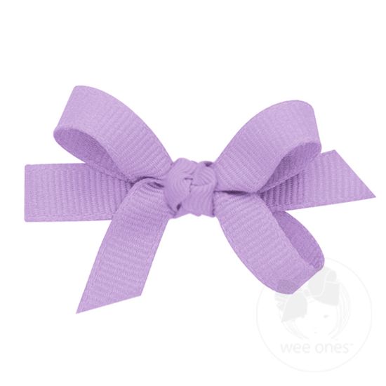 Baby Classic Grosgrain Girls Hair Bow (Knot Wrap) - LT ORCHID
