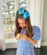 Medium Sheer Iridescent and Grosgrain Overlay Hair Bow