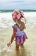 Medium Sheer Iridescent and Grosgrain Overlay Hair Bow