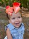 King Mirror Dot and Grosgrain Overlay Hair Bow
