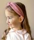 Textured Fabric Wrapped Headband with Knot 