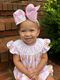 King Colorful Confetti Printed Sequin Grosgrain Hair Bow
