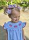 Medium Patriotic Sequin Star Print Hair Bow