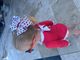 King Patriotic Sequin Star Print Hair Bow