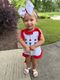 King Grosgrain Hair Bow with Moonstitch Edge and Patriotic Popsicle Embroidery
