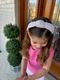 Genuine Seersucker Fabric Knot Padded Headband
