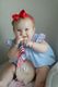 Wee Grosgrain Bow on Matching Skinny Nylon Band
