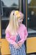 Medium Pencil Print Grosgrain 2-Loop Hair Bow