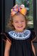 Medium Ombre Stripe Print Sequin Hair Bow