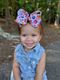 King Pink Halloween Print Grosgrain Hair Bow