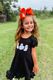 Medium Grosgrain Hair Bow with Moonstitch Edge and Halloween Embroidery