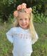 Medium Harvest White Pumpkin Print Grosgrain Hair Bow	